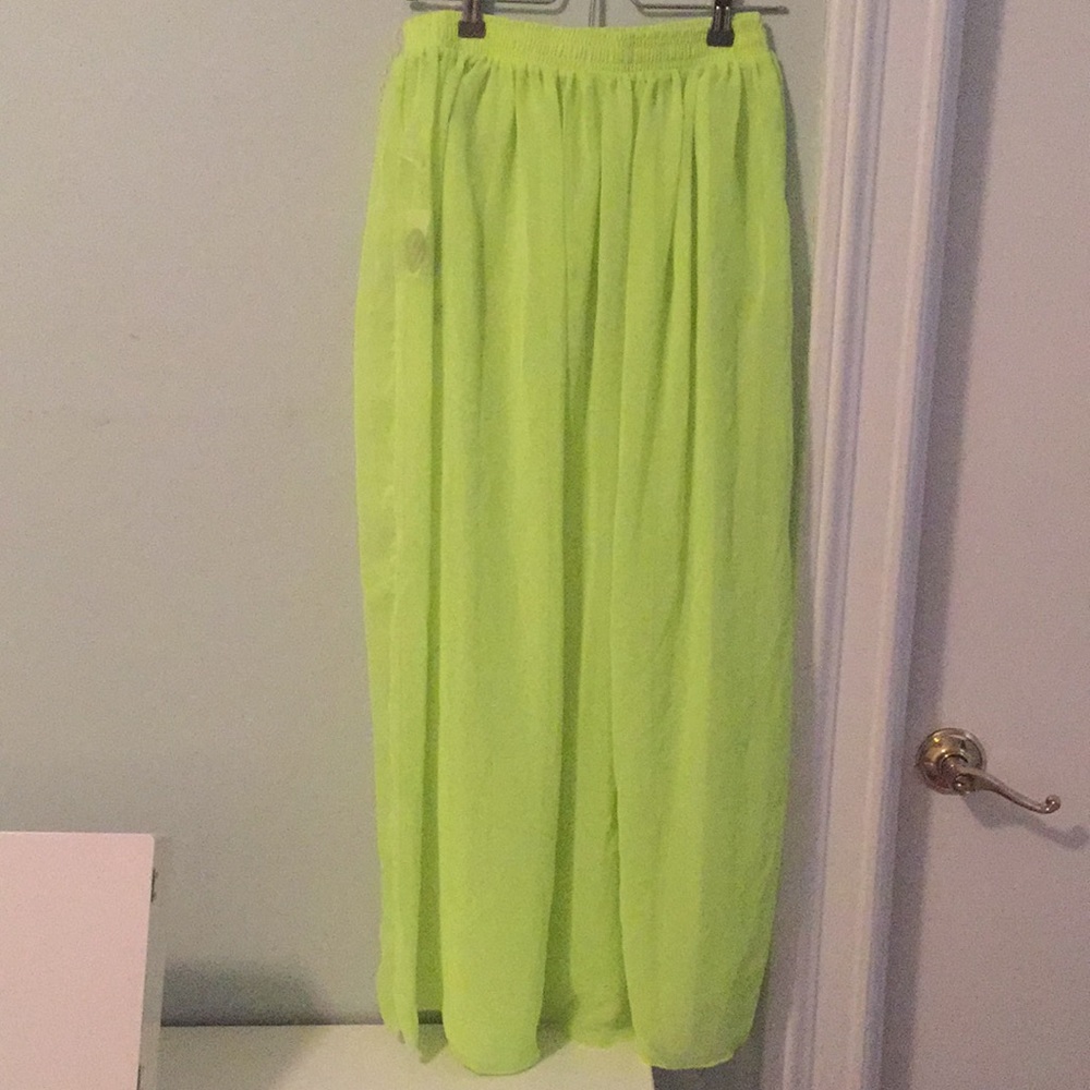Sheer skirt overlay